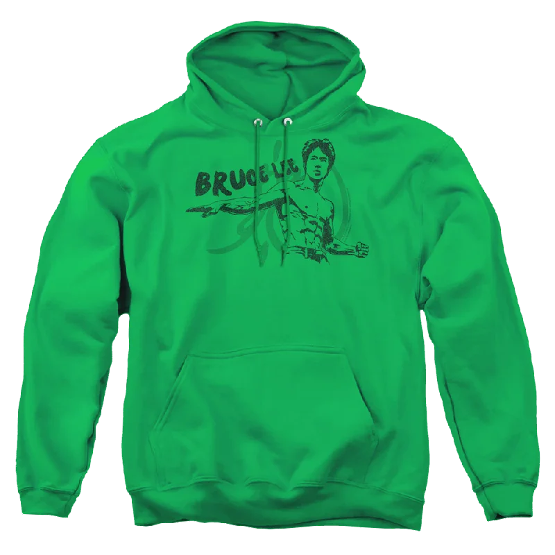 Bruce Lee Brush Lee - Pullover Hoodie Elbow Length Sleeve