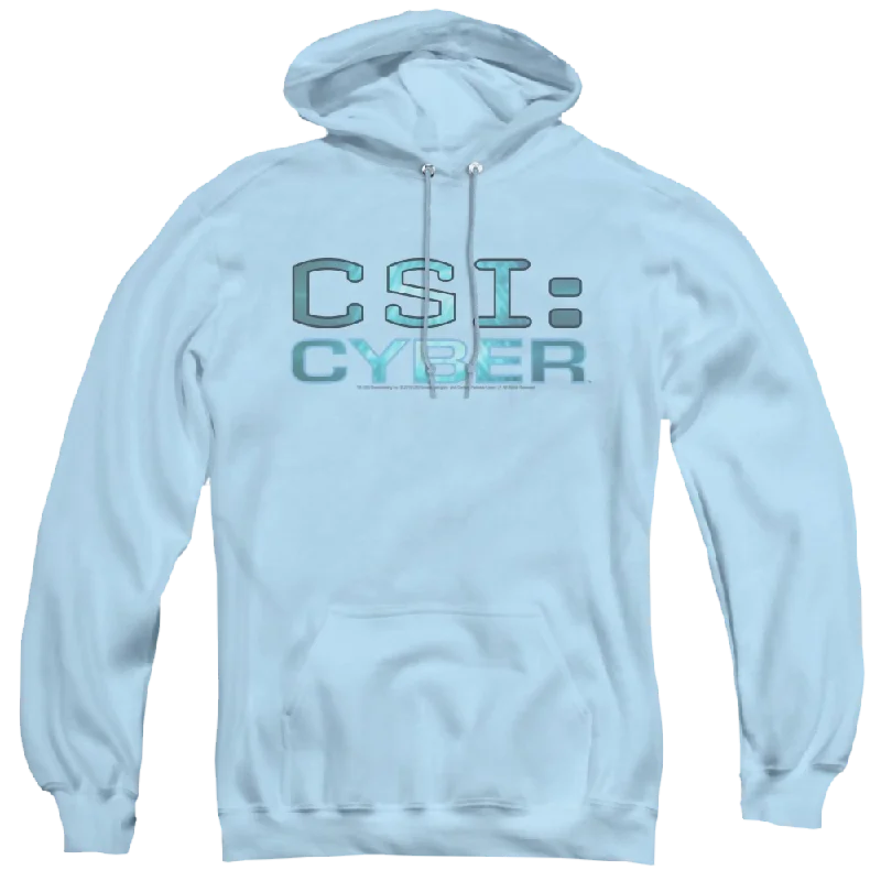 Csi Cyber Cyber Logo - Pullover Hoodie Sheath Sleeve Elegant