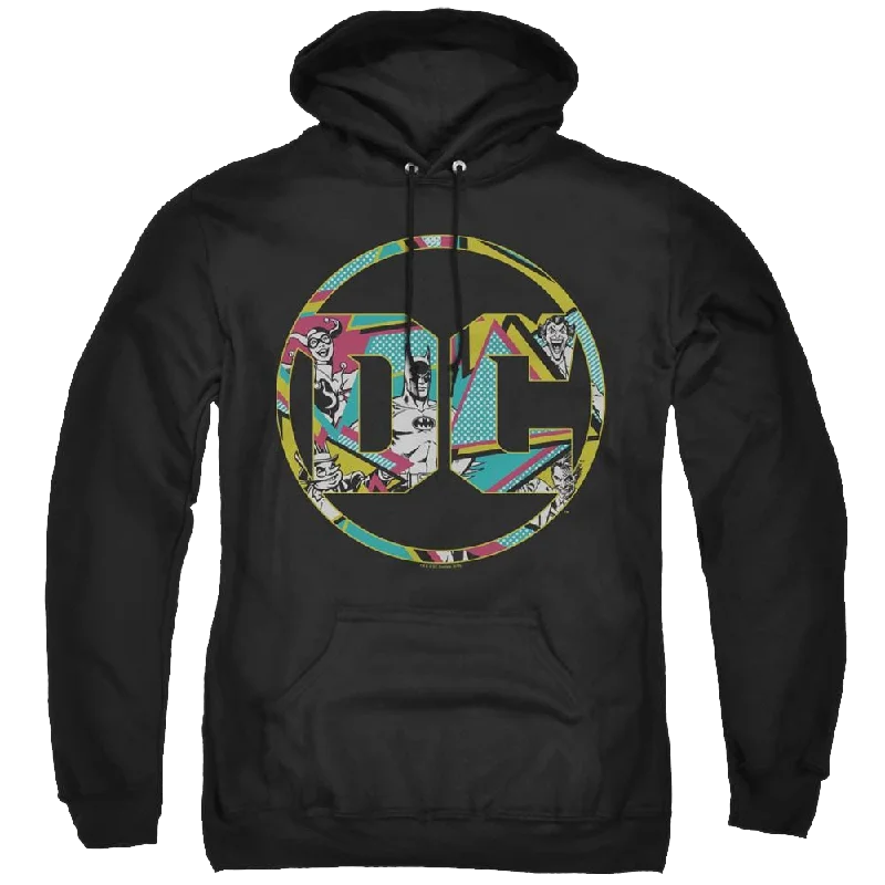 Dc Batman 80S Bat Logo - Pullover Hoodie Turtleneck Warm Pullover