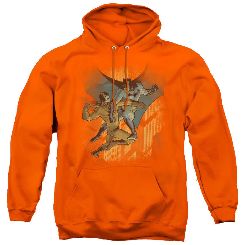 Dc Batman Batman Vs Catman - Pullover Hoodie Faux Fur Trim