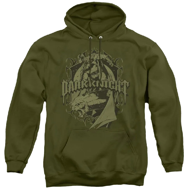 Dc Batman Ready To Strike - Pullover Hoodie Cap Sleeve Casual