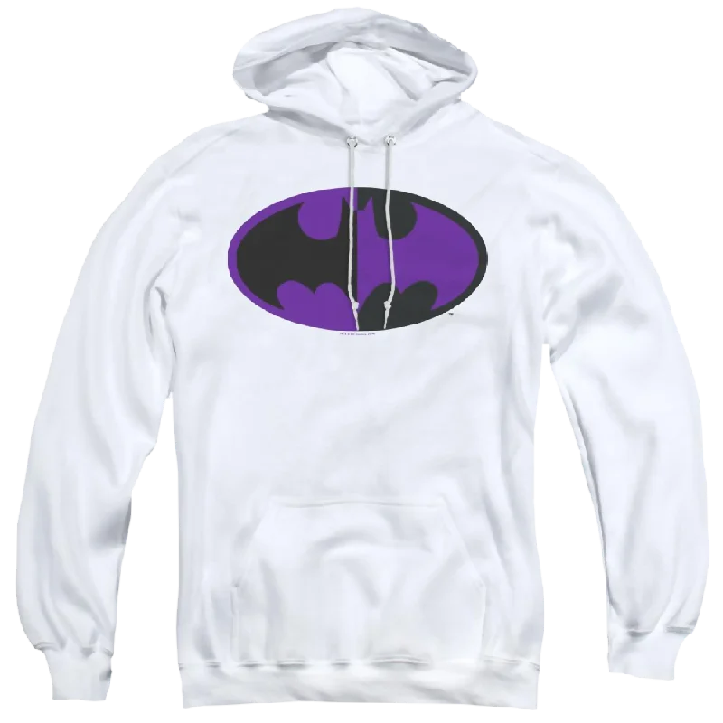 Dc Batman Split Symbol - Pullover Hoodie Open Front Cardigan