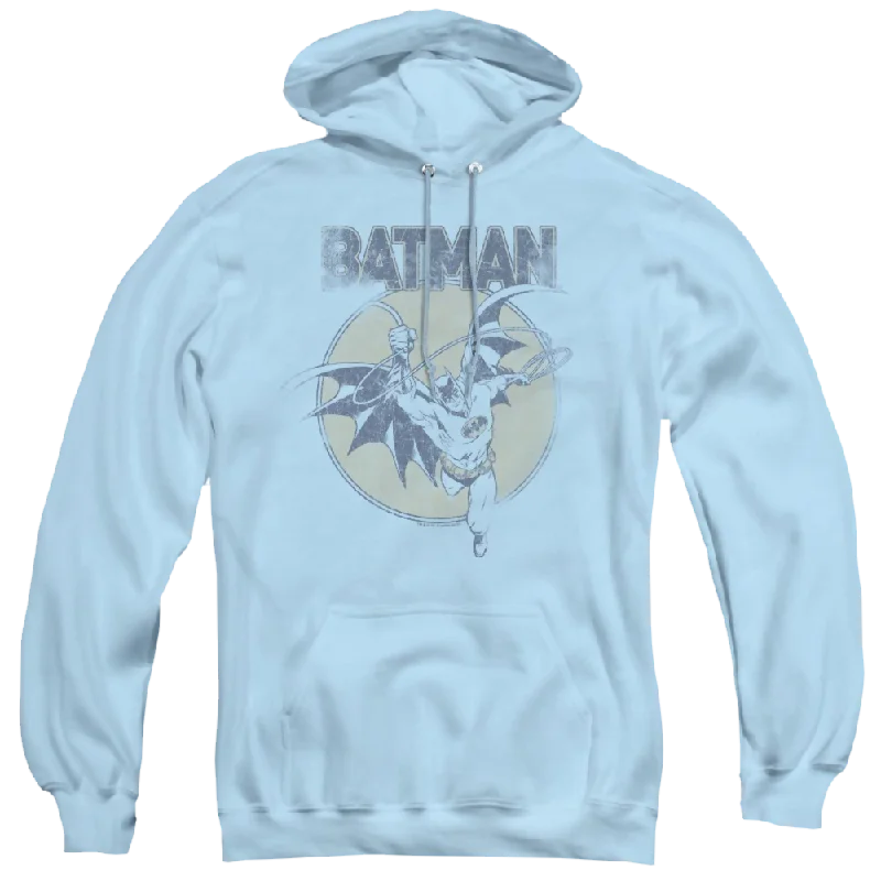 Dc Batman Swinging Bat - Pullover Hoodie Zipper Front Cardigan