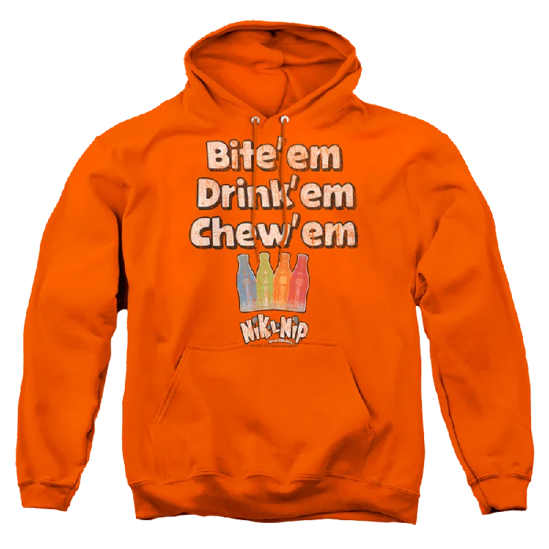 Dubble Bubble Bite Drink Chew - Pullover Hoodie Elbow Length Sleeve