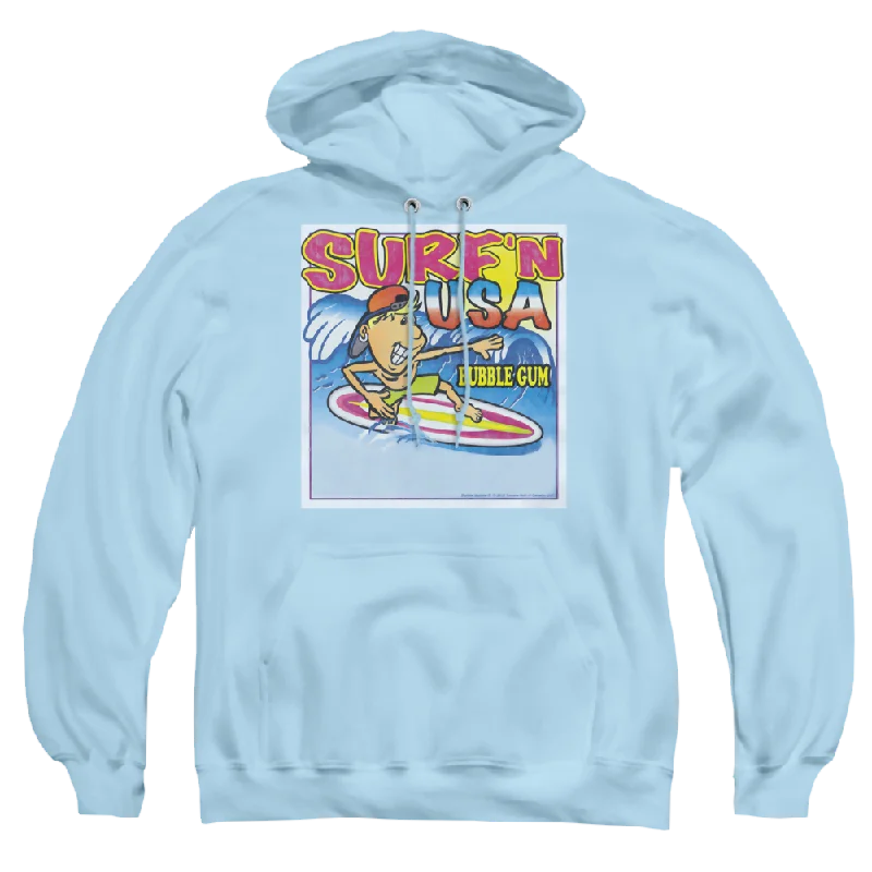 Dubble Bubble Surfn Usa Gum - Pullover Hoodie Flutter Sleeve Feminine