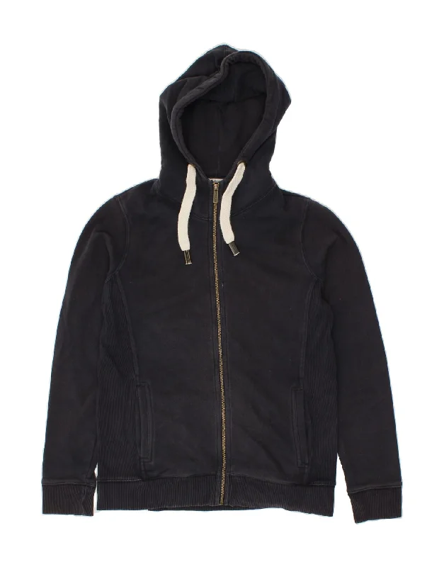 FAT FACE Womens Zip Hoodie Sweater UK 14 Medium Navy Blue Cotton Machine Wash Dry Clean Hand Wash FAT FACE Womens Zip Hoodie Sweater UK 14 Medium Navy Blue Cotton Machine Wash Dry Clean Hand Wash