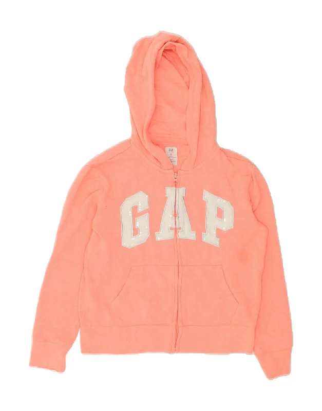 GAP Girls Graphic Zip Hoodie Sweater 11-12 Years XL Pink Cotton Modern Contemporary Chic GAP Girls Graphic Zip Hoodie Sweater 11-12 Years XL Pink Cotton Modern Contemporary Chic