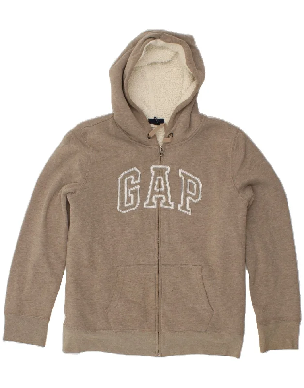 GAP Womens Graphic Zip Hoodie Sweater UK 14 Large Grey Cotton Satin Fabric Silk Fabric Chiffon Fabric GAP Womens Graphic Zip Hoodie Sweater UK 14 Large Grey Cotton Satin Fabric Silk Fabric Chiffon Fabric