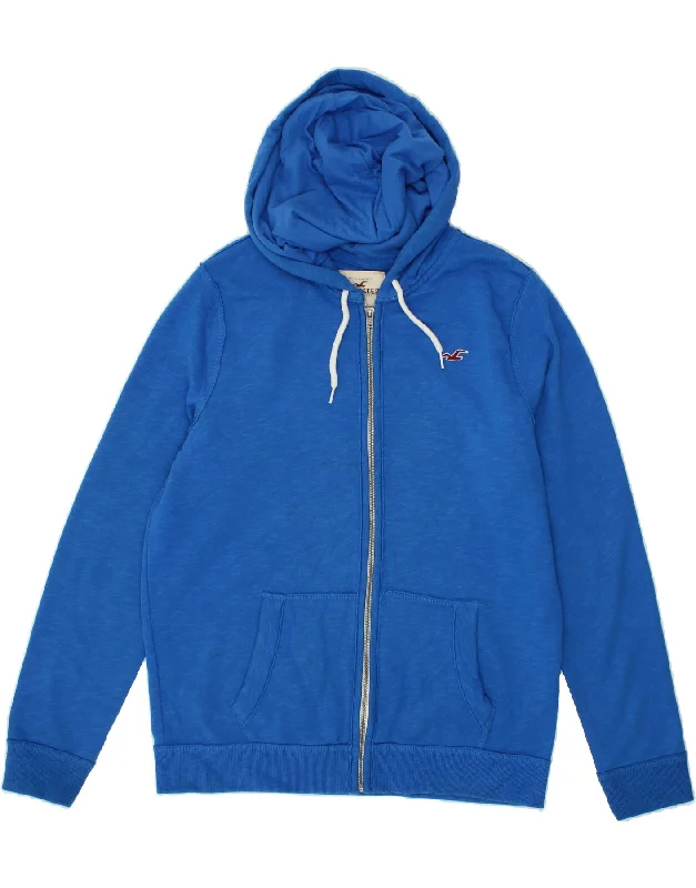 HOLLISTER Mens Zip Hoodie Sweater XL Blue Cotton Satin Fabric Silk Fabric Chiffon Fabric HOLLISTER Mens Zip Hoodie Sweater XL Blue Cotton Satin Fabric Silk Fabric Chiffon Fabric