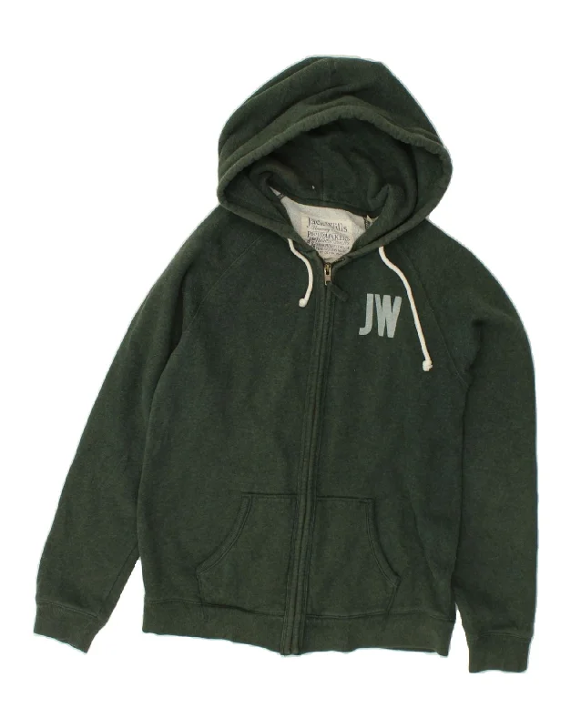JACK WILLS Mens Graphic Zip Hoodie Sweater Large Green Cotton Modern Contemporary Chic JACK WILLS Mens Graphic Zip Hoodie Sweater Large Green Cotton Modern Contemporary Chic