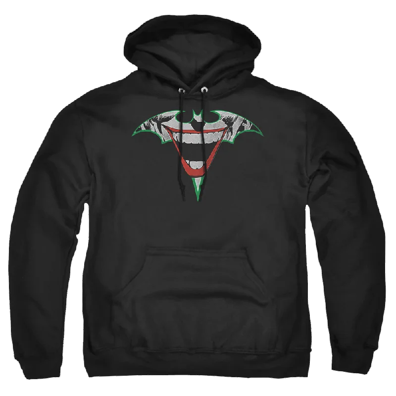 Joker, The Joker Bat Logo - Pullover Hoodie Open Neck Pullover