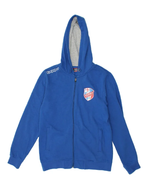 KAPPA Mens Zip Hoodie Sweater Large Blue Polyester Casual Formal Business