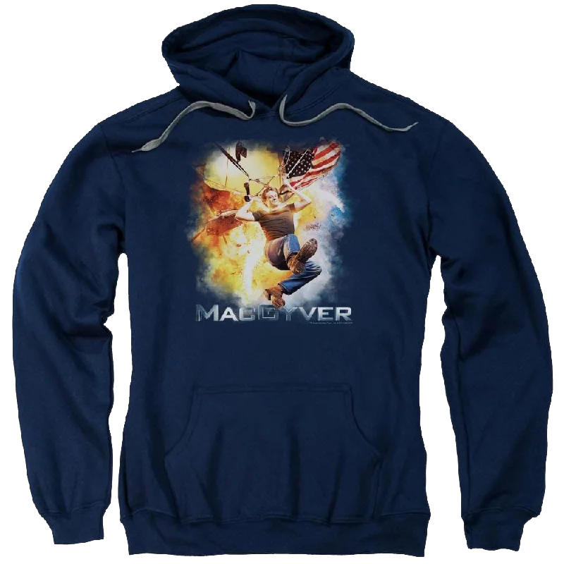 Macgyver Macgyver - Pullover Hoodie Batwing Sleeve Top