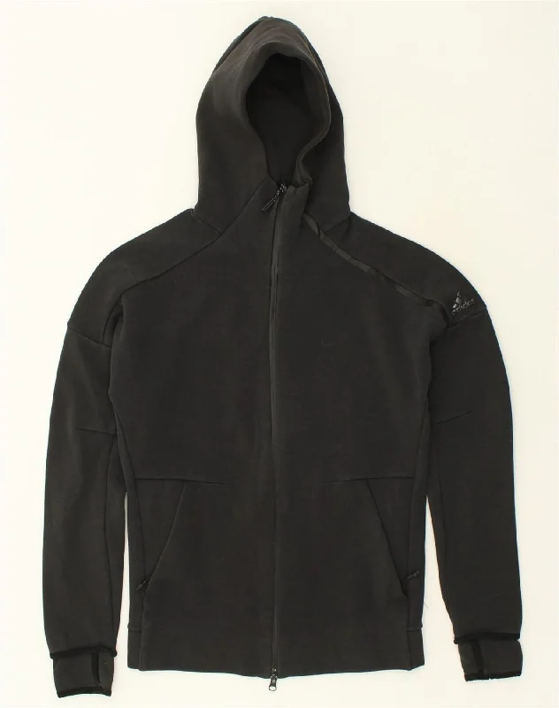 Mens Zip Hoodie Sweater Medium Iron Safe Non-Iron Wrinkle Free