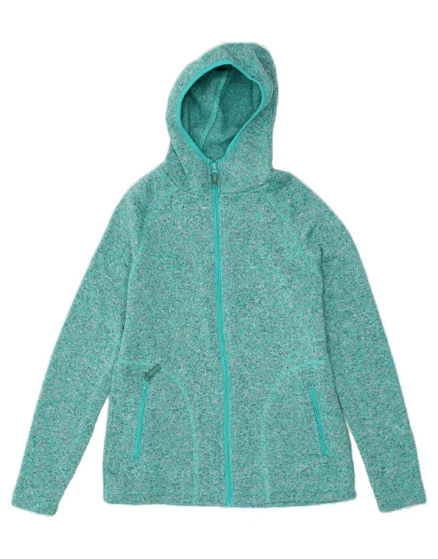 MOUNTAIN WAREHOUSE Womens Zip Hoodie Sweater UK 10 Small Turquoise High Neck Crew Neck V-Neck MOUNTAIN WAREHOUSE Womens Zip Hoodie Sweater UK 10 Small Turquoise High Neck Crew Neck V-Neck