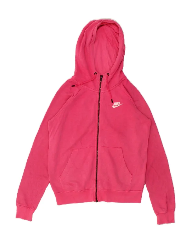 NIKE Womens Zip Hoodie Sweater UK 6 XS Pink Cotton Faux Fur Fabric Real Fur Fabric Shearling Fabric NIKE Womens Zip Hoodie Sweater UK 6 XS Pink Cotton Faux Fur Fabric Real Fur Fabric Shearling Fabric