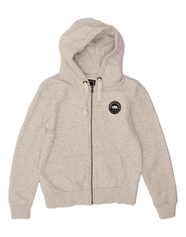 SOULCAL&CO Womens Zip Hoodie Sweater UK 10 Small Grey Flecked Cotton Herringbone Houndstooth Plaid SOULCAL&CO Womens Zip Hoodie Sweater UK 10 Small Grey Flecked Cotton Herringbone Houndstooth Plaid