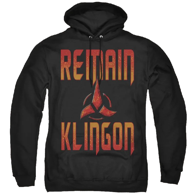 Star Trek Discovery Remain Klingon - Pullover Hoodie Square Neck Pullover