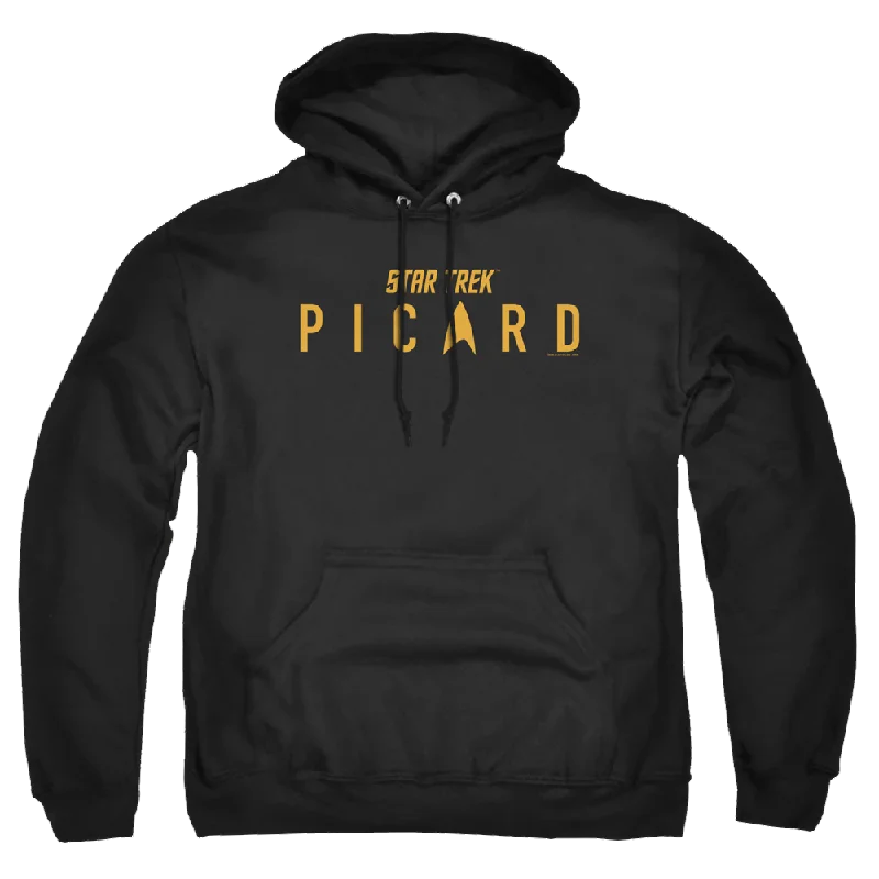 Star Trek Picard Picard Logo - Pullover Hoodie Sabrina Neck Pullover