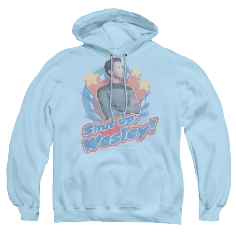 Star Trek The Next Generation Shut Up Wesley - Pullover Hoodie Boxy Neck Sweater