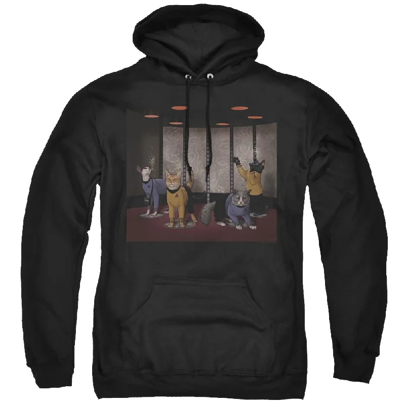 Star Trek The Original Series Beam Meow Up - Pullover Hoodie Open Front Cardigan