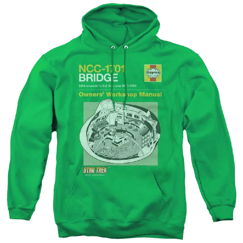 Star Trek The Original Series Bridge Manual - Pullover Hoodie Slit Sleeve Stylish