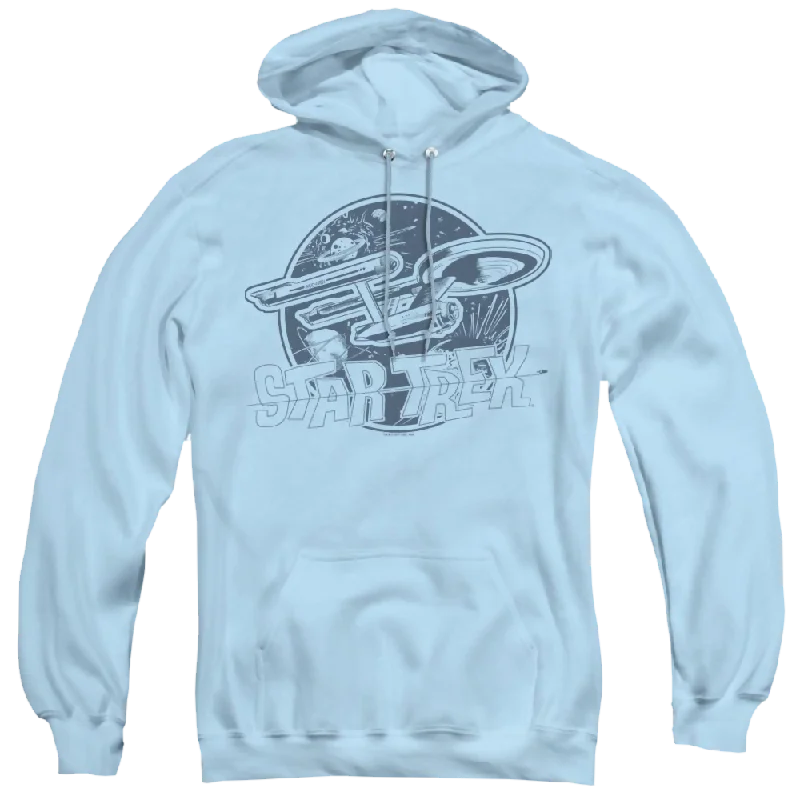 Star Trek The Original Series Retro Enterprise - Pullover Hoodie Wrist Length Sleeve