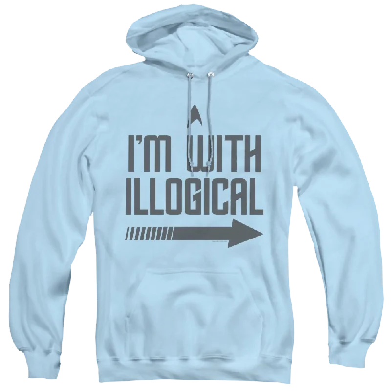 Star Trek The Original Series With Illogical - Pullover Hoodie Three Quarter Sleeve