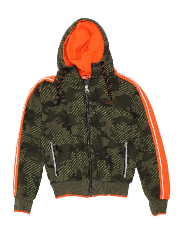 SUPERDRY Mens Graphic Zip Hoodie Sweater Medium Green Camouflage Cotton Cotton Fabric Linen Fabric Terry Fabric SUPERDRY Mens Graphic Zip Hoodie Sweater Medium Green Camouflage Cotton Cotton Fabric Linen Fabric Terry Fabric