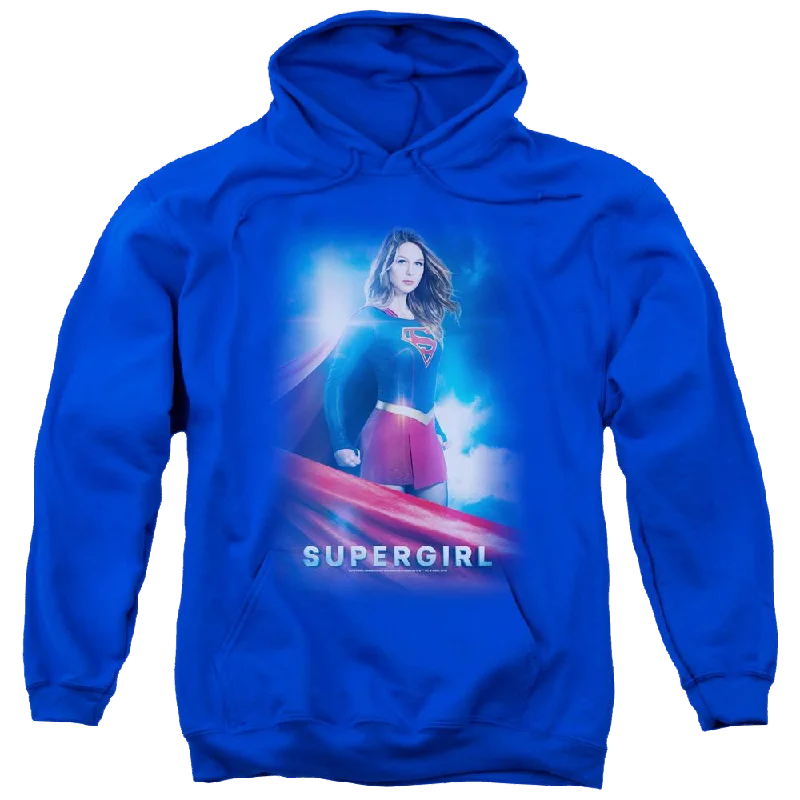 Supergirl Kara Zor El Pullover Hoodie Bardot Neck Top