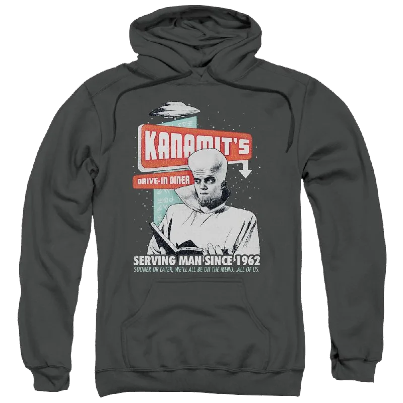 The Twilight Zone Kanamits Diner Pullover Hoodie dolman Sleeve Top