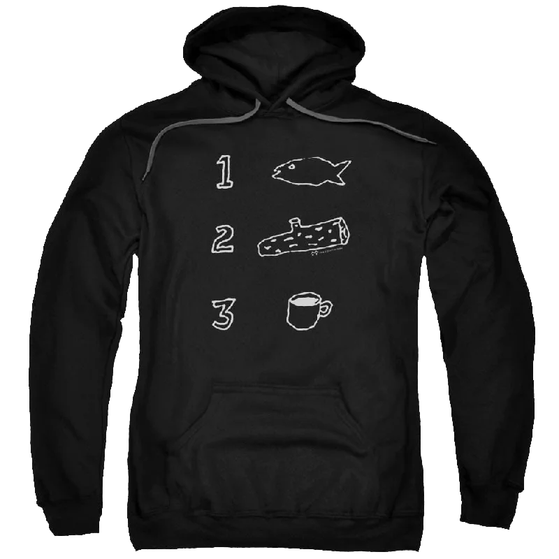 Twin Peaks Coffee Log Fish Pullover Hoodie Blouson Sleeve Pullover