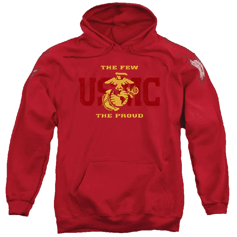 U.S. Marine Corps Split Tag Pullover Hoodie Slouchy Comfort Pullover