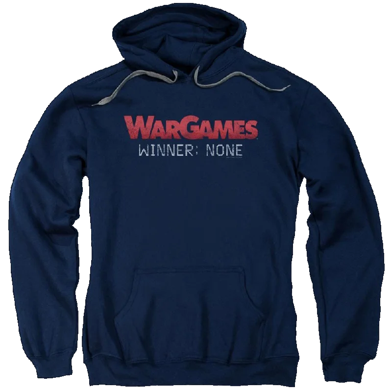 Wargames No Winners Pullover Hoodie Textured Knit Design