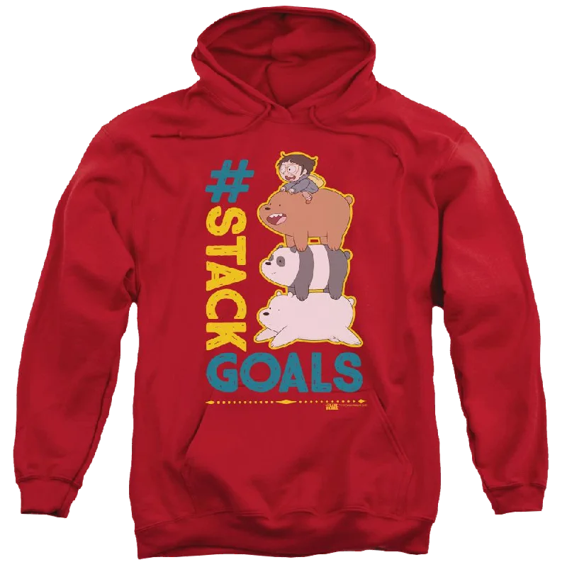 We Bare Bears Stack Goals Pullover Hoodie Fine Merino Wool