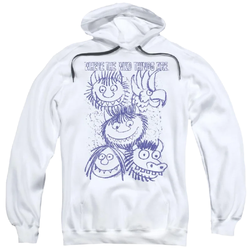Where The Wild Things Are Wild Sketch Pullover Hoodie Cable Knit Chunky