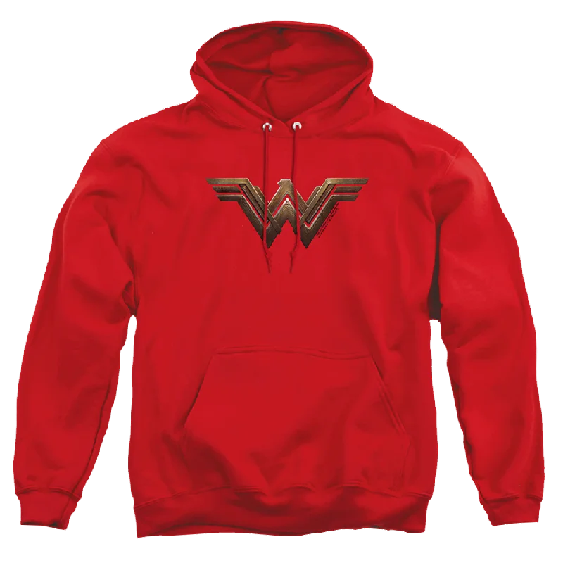 Wonder Woman Wonder Woman Logo Pullover Hoodie Honey Neck Pullover