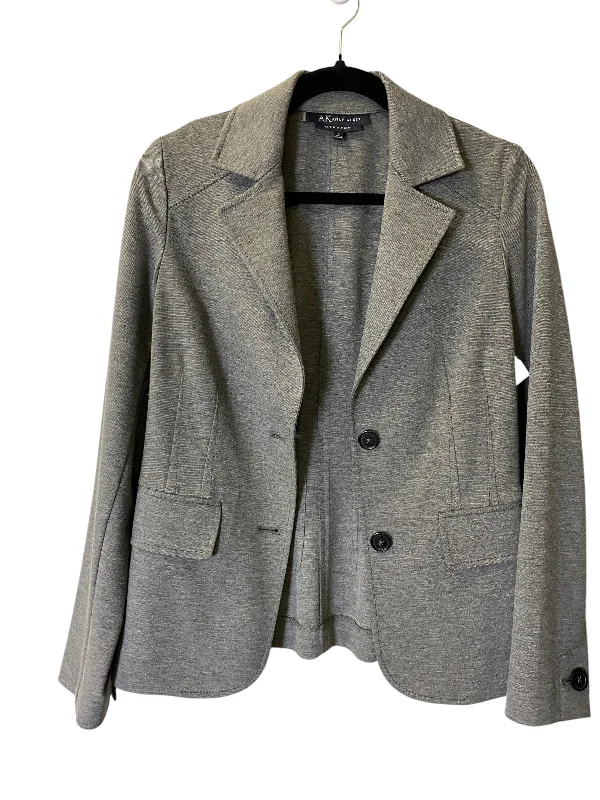 Blazer By Anne Klein In Grey, Size: S Women's Custom Suit