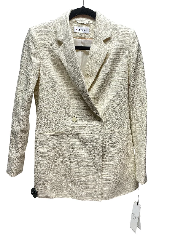 Blazer By Calvin Klein In Cream, Size: 4 Women's Pencil Blazer