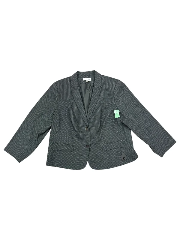 Blazer By Calvin Klein In Grey, Size: 3x Winter Women's Blazer