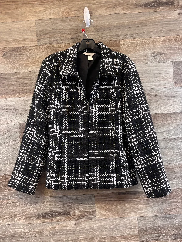 Blazer By Christopher And Banks In Black & White, Size: L Women's Warm Suit