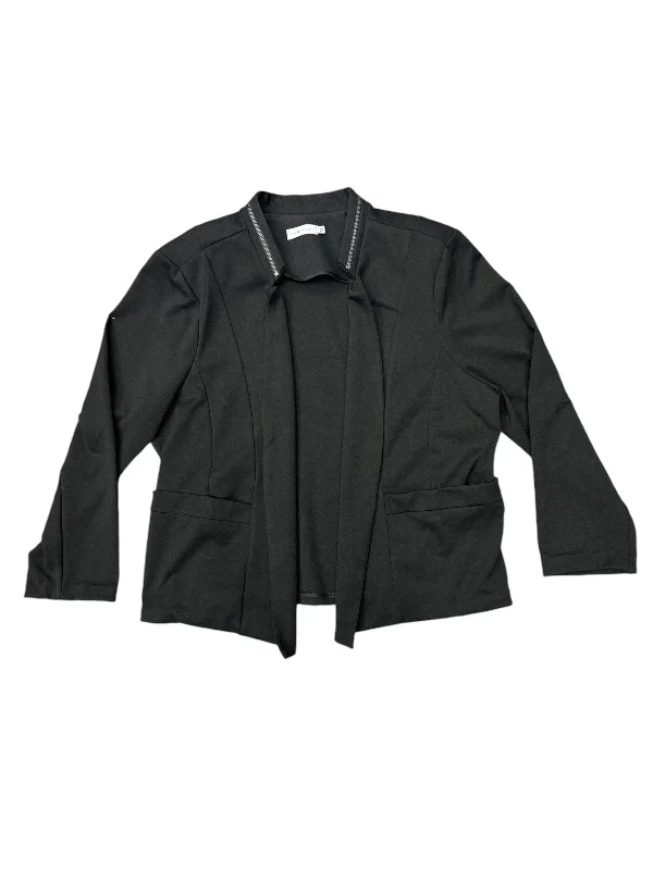 Blazer By Cmc In Black, Size: 3x Cotton Blend Blazer