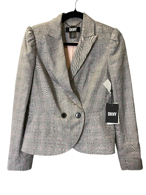 Blazer By Dkny In Grey, Size: Xs Women's Simple Blazer