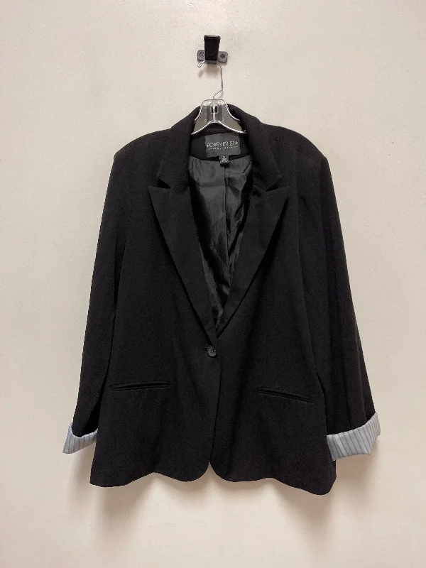 Blazer By Forever 21 In Black, Size: 3x Women's Professional Jacket