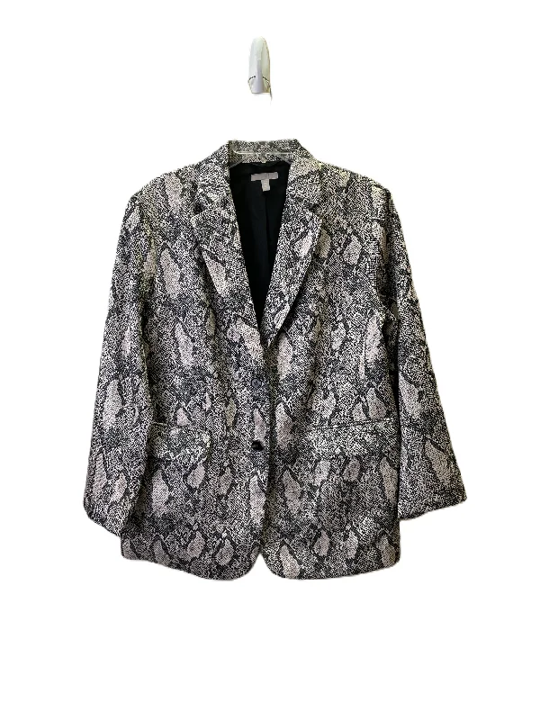 Blazer By H&m In Snakeskin Print, Size: M Women's High-End Blazer