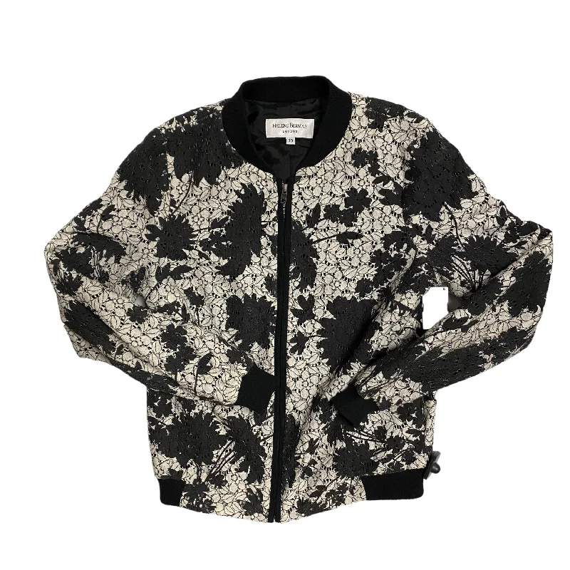 Blazer By Helene Berman London X Anthropologie In Black & White, Size: 10 Women's Luxury Jacket