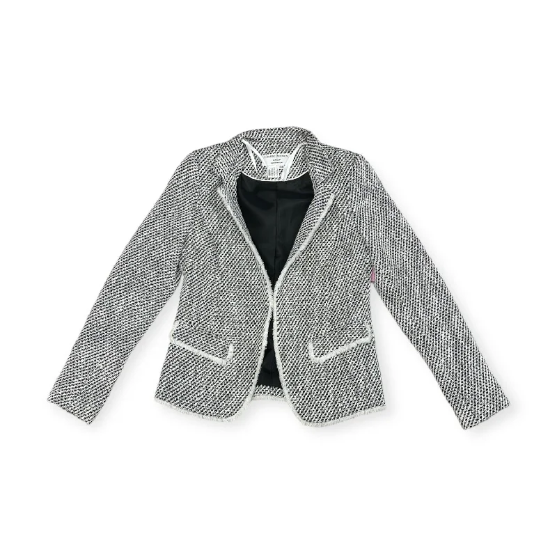 Blazer By Helene Berman London X Anthropologie In Black & White, Size: Xs Women's Daily Blazer