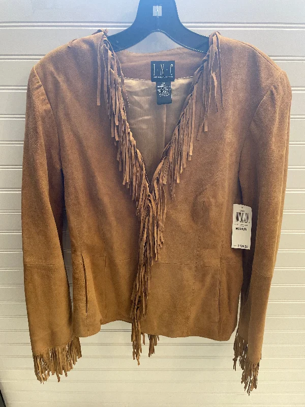 Blazer By Inc In Brown, Size: M Silk Women's Blazer