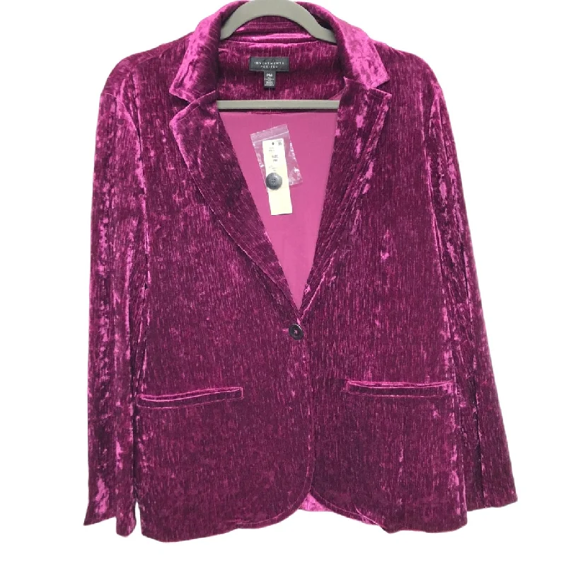 Blazer By Investments In Pink & Purple, Size: Petite  M Women's Handmade Blazer