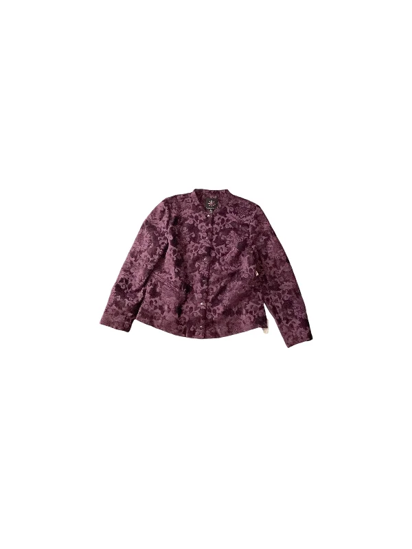 Blazer By Isaac Mizrahi Live Qvc In Purple, Size: 12 Spring Women's Coat